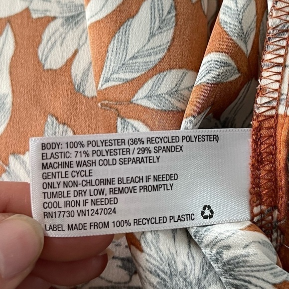 nwt La Ligne Liberty Floral Smocked Bodice Maxi Dress Brown/White Size 4XL - Picture 9 of 12